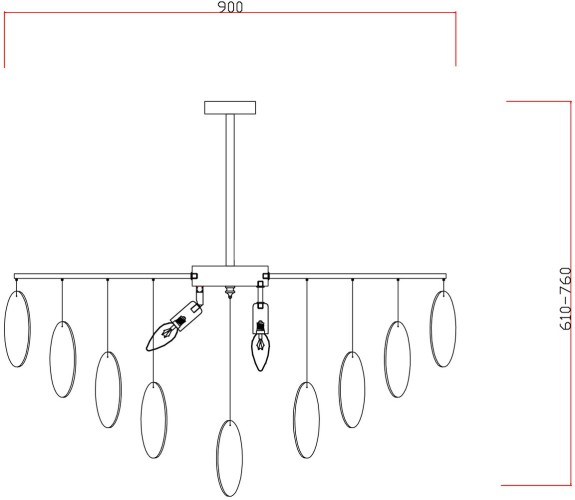 Потолочная люстра Freya FR5104PL-08BS2