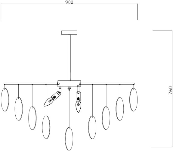 Потолочная люстра Freya FR5104PL-08BS2