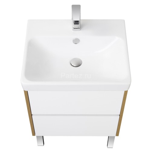 Тумба под раковину AQUATON Сканди 55 подвесная, дуб рустикальный (1A251701SDZ90)