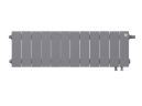 Радиатор Royal Thermo PianoForte 200 /Silver Satin - 12 секц. VDR