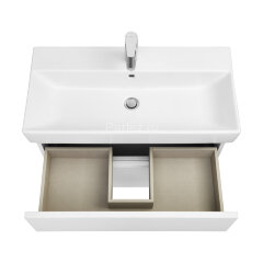 Комплект Roca OLETA модуль для раковины 800 мм, 760х374х548, с 2 ящиками + раковина мебельная PURE 8