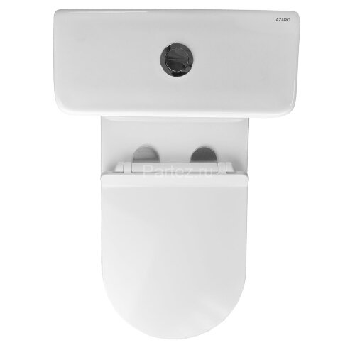 Унитаз-компакт AZARIO FRETTA ROUND 650x340x790 напольный, безободковый, в комплекте с бачком и сиден