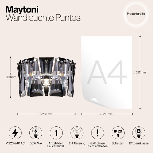 Настенный светильник Maytoni MOD043WL-01CH