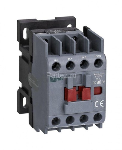Контактор КМ-102 3п 9А 1НО 230В AC DEKraft 22001DEK