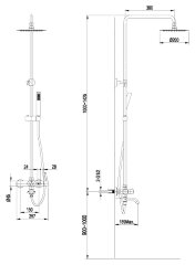 Душевая стойка Lemark Element LM5162S