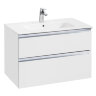 Модуль д/раковины Roca THE GAP 800 мм, 2 ящика, белый глянец