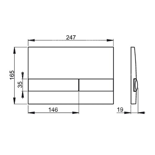 Кнопка смыва Alcadrain, белая (M1730)