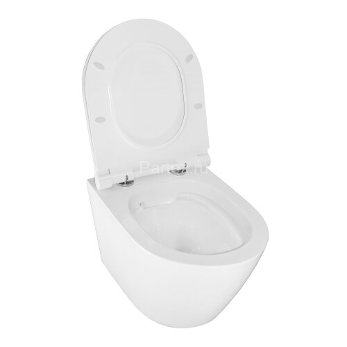 Унитаз подвесной Azario Nova 360х480х360 безободковый, с ультратонким сиденьем микролифт (AZ2217)