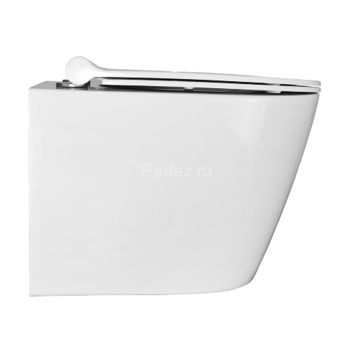 Унитаз подвесной Azario Nova 360х480х360 безободковый, с ультратонким сиденьем микролифт (AZ2217)