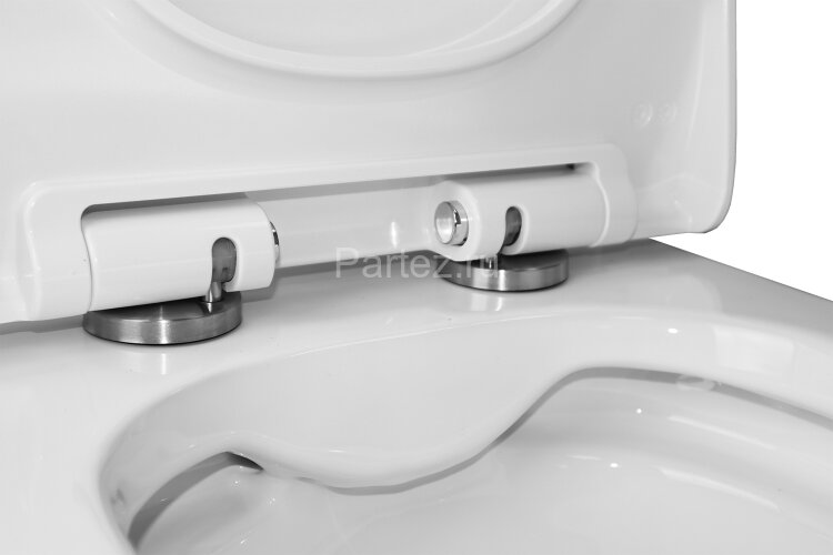 Унитаз-компакт Azario Mist 385х610х800 напольный, безободковый, с быстросъемным сиденьем микролифт (