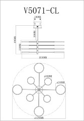 Потолочная люстра Moderli V5071-CL
