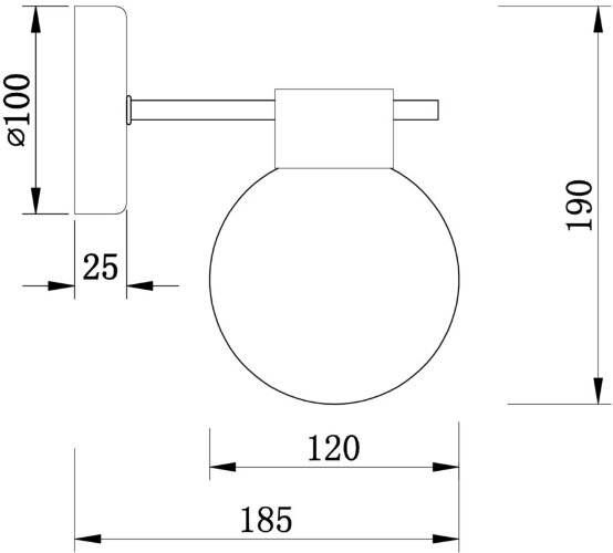 Бра Freya FR5233WL-01BS