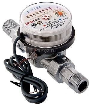 Счетчик воды универсальный с импульсным выходом 1/2" VALTEC