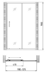 Душевая дверь Gemy Victoria S30191AM