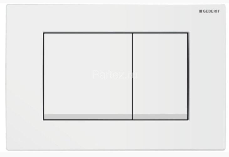 Кнопка смыва Geberit Delta 30 двойной смыв, цвет альпийский белый (115.137.11.1)