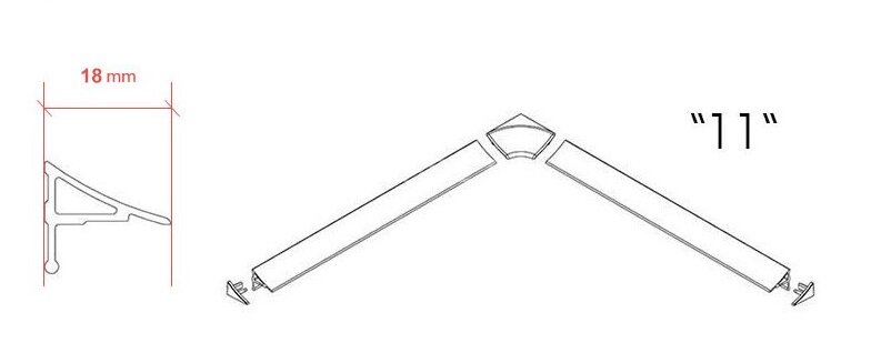 Декоративная планка Ravak 11/2000 белая (XB462000001)