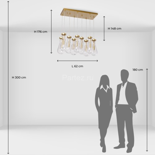 Подвесной светильник DeMarkt 657013909