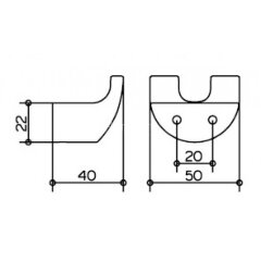 Крючок Keuco Elegance, Хром (11613010000)