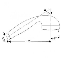 28511000 XX Ручной душ Croma 1jet, ½’