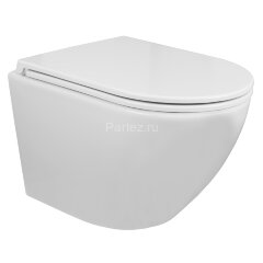 Унитаз подвесной Azario Grado 490х370х360 безободковый с быстросъемным сиденьем микролифт (AZ-0046 -