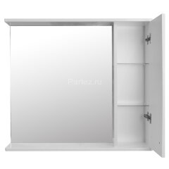 Зеркало-шкаф Loranto Дина 75, 750х700х140 правостороннее, белое (CS00049720)