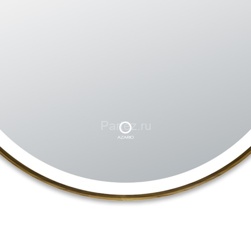 Зеркало AZARIO Diana D800 с подсветкой, сенсорный выключатель с функцией диммера, в алюминиевой раме