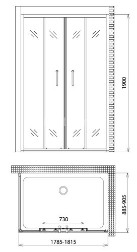 Душевой уголок Gemy Victoria S30192D-A90