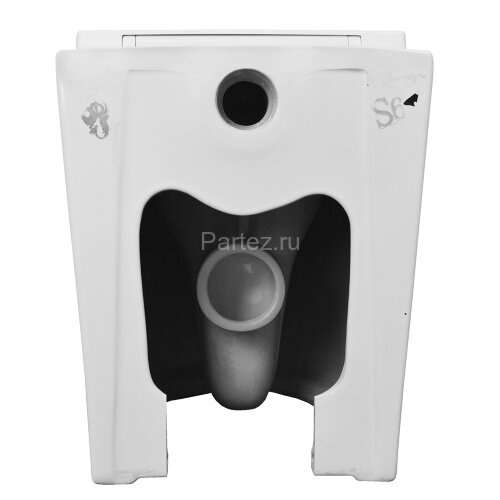 Унитаз приставной Azario 580х360х430 безободковый, быстросъемное сиденье микролифт, с системой смыва