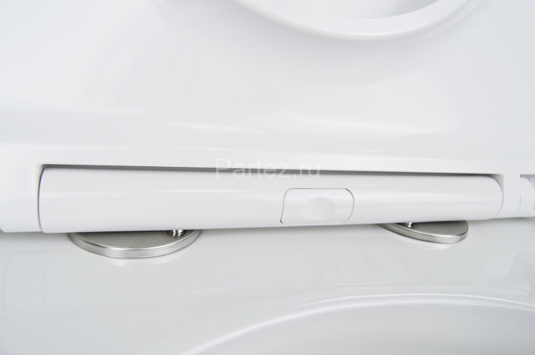 Унитаз приставной Azario 580х360х430 безободковый, быстросъемное сиденье микролифт, с системой смыва