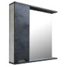 Зеркало-шкаф Loranto Florena 70 700х135х600 левый, темный бетон (CS00090036)