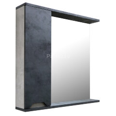 Зеркало-шкаф Loranto Florena 70 700х135х600 левый, темный бетон (CS00090036)