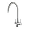 Смеситель Lemark Comfort LM3075С-Silver для кухни с гибким изливом, с подключением к фильтру с питье