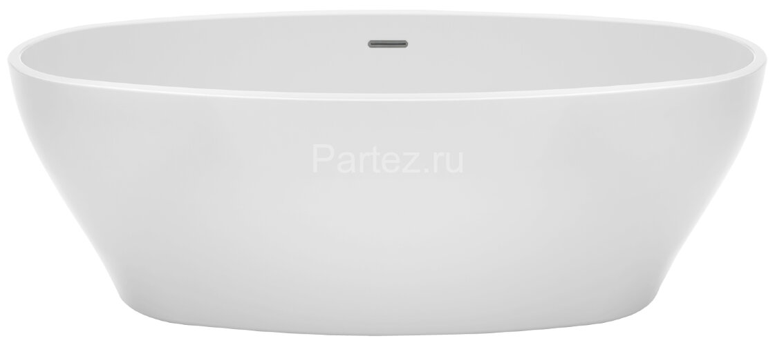 Ванна акриловая Azario CRANSTON 1700x800x580, свободностоящая, в комплекте с сифоном и металлической