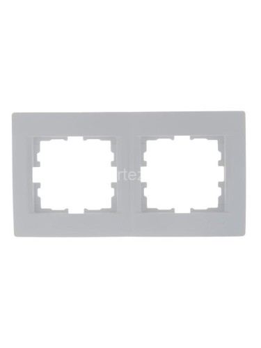 Рамка 2-м Karina горизонт. бел. LEZARD 707-0200-147