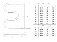 Полотенцесушитель водяной ДВИН M М-образный 50/60 без полки, полированный (4627086038978)