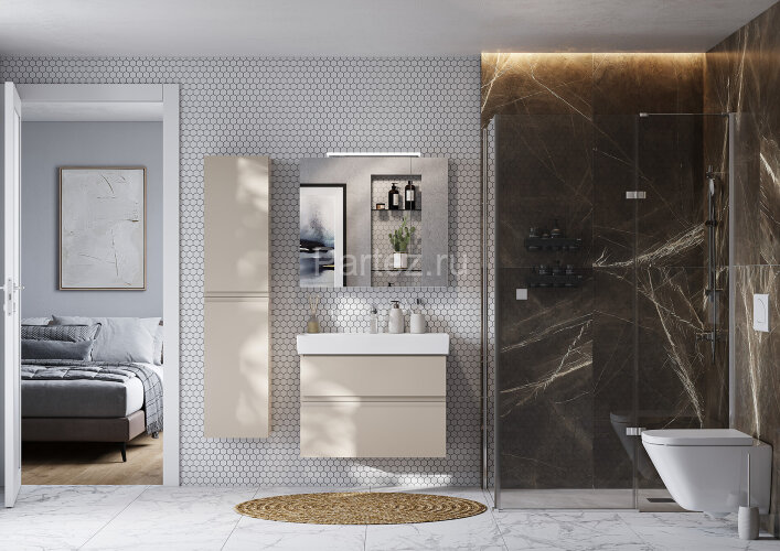 Раковина мебельная ROCA OLETA 800 мм, фарфор, белая (7.3274.C.500.Y)