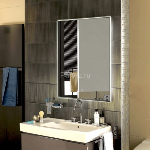 Зеркало AZARIO Алмина 800х1000 c подсветкой и диммером, сенсорный выключатель (LED-00002315)