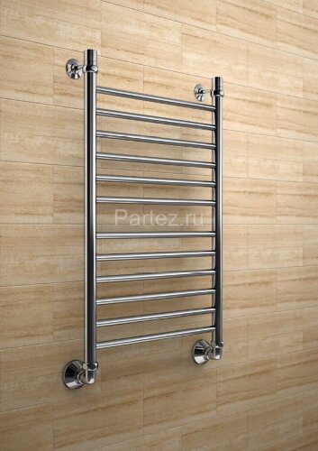 Полотенцесушитель водяной Маргроид Лесенка "Вид 10 Премиум" без полки 80х50 (комплект), хром