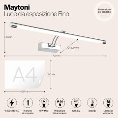 Подсветка для картин Maytoni MIR003WL-L16CH