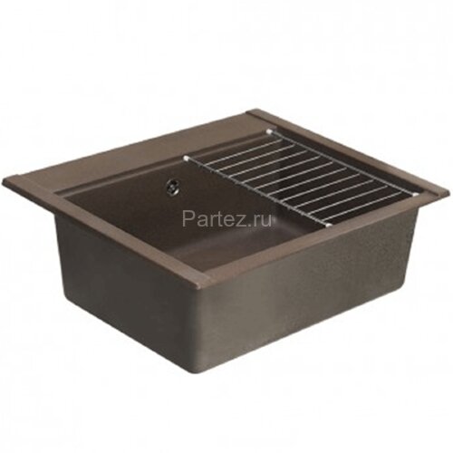 Кухонная мойка AQUATON Делия 60, кофе (1A715232LD280)