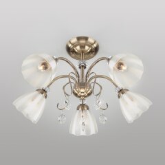 Потолочная люстра Eurosvet 30155/5 античная бронза
