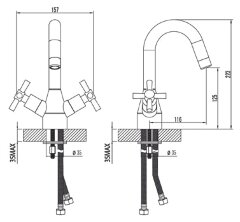 Смеситель Lemark Neo LM2207C для раковины