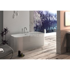 Ванна акриловая Azario RANGALI 1700х800х580 пристенная, в комплекте с сифоном и металлической рамой 