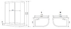 Timo Lux T-7702 R душевая кабина (120*85*225), шт