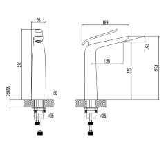 Смеситель Lemark Melange LM4909CW для раковины
