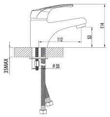 Смеситель Lemark Omega LM3106C для раковины