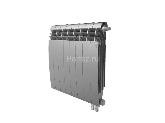 Радиатор Royal Thermo BiLiner 500 /Silver Satin VR - 8 секц.