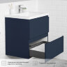 Комплект тумба Итана Kate 65 (642х442х640) подвесная, с раковиной Milena 65, океания (CS00090003)