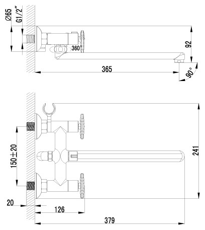 Смеситель Lemark Plus Spirit LM1951C универсальный