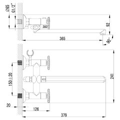 Смеситель Lemark Plus Spirit LM1951C универсальный